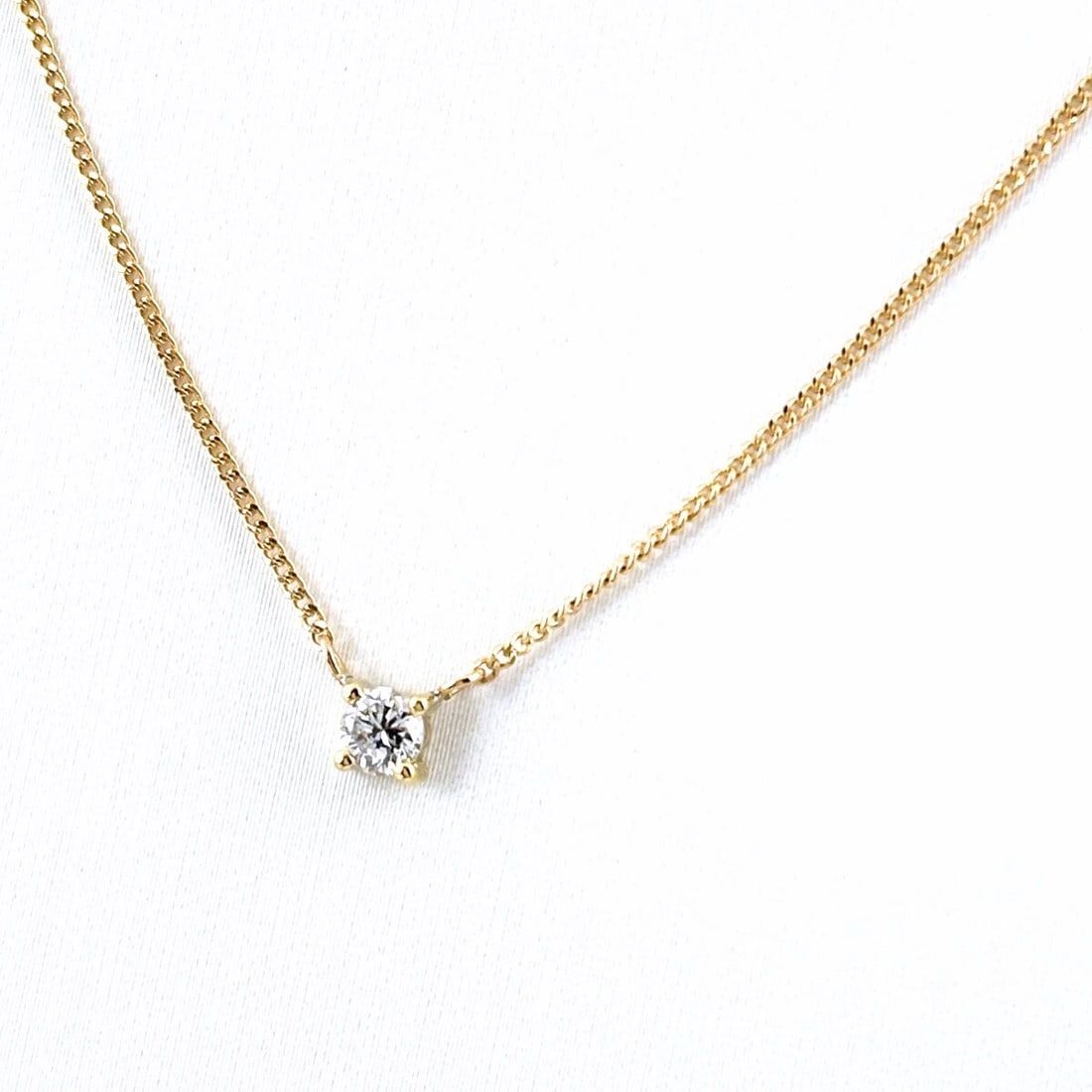 MELEE DIAMOND DESIGN YG YELLOWGOLD PENDANT NECKLACE (1 of 4)