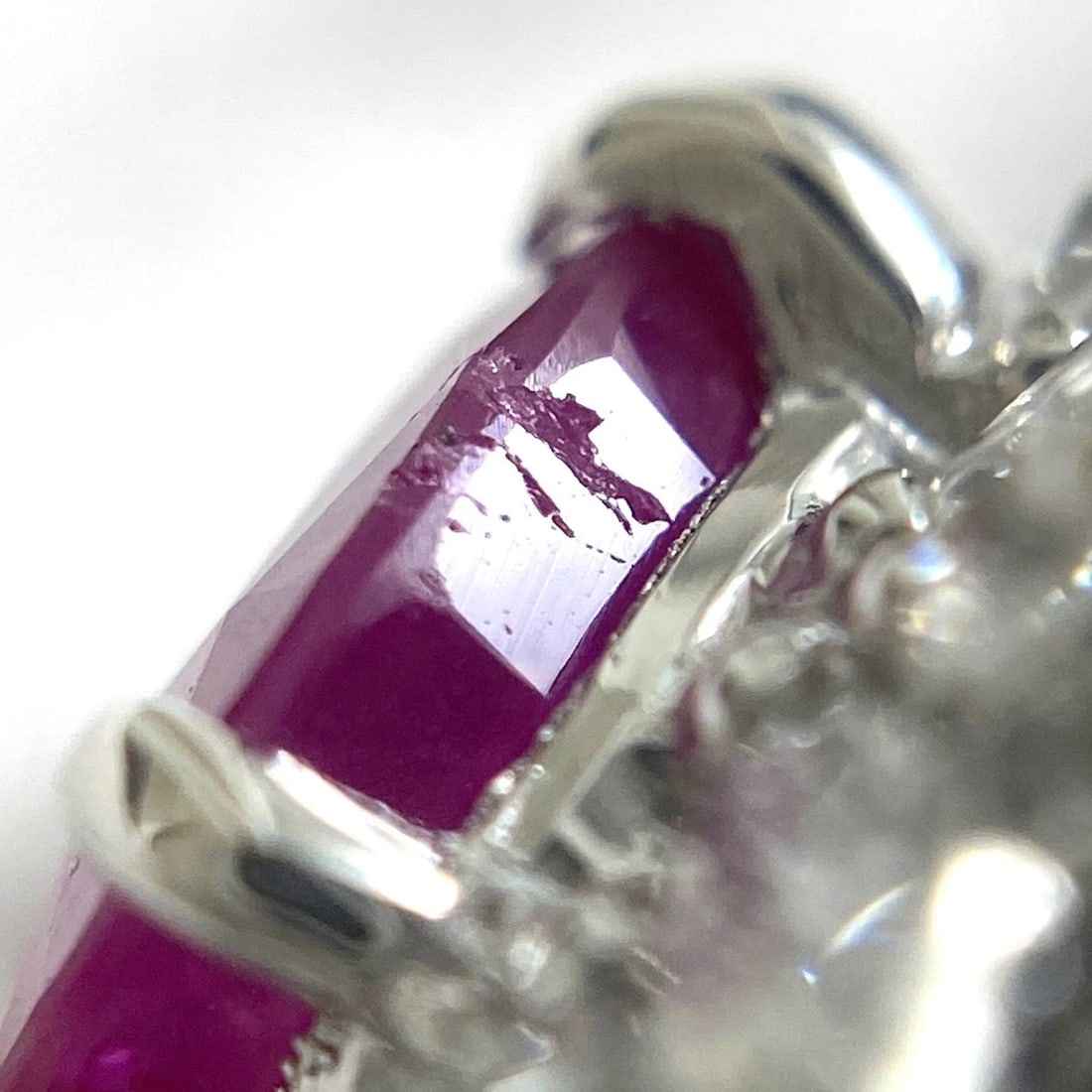 RUBY DESIGN PLATINUM MELEE DIAMOND RING - 2