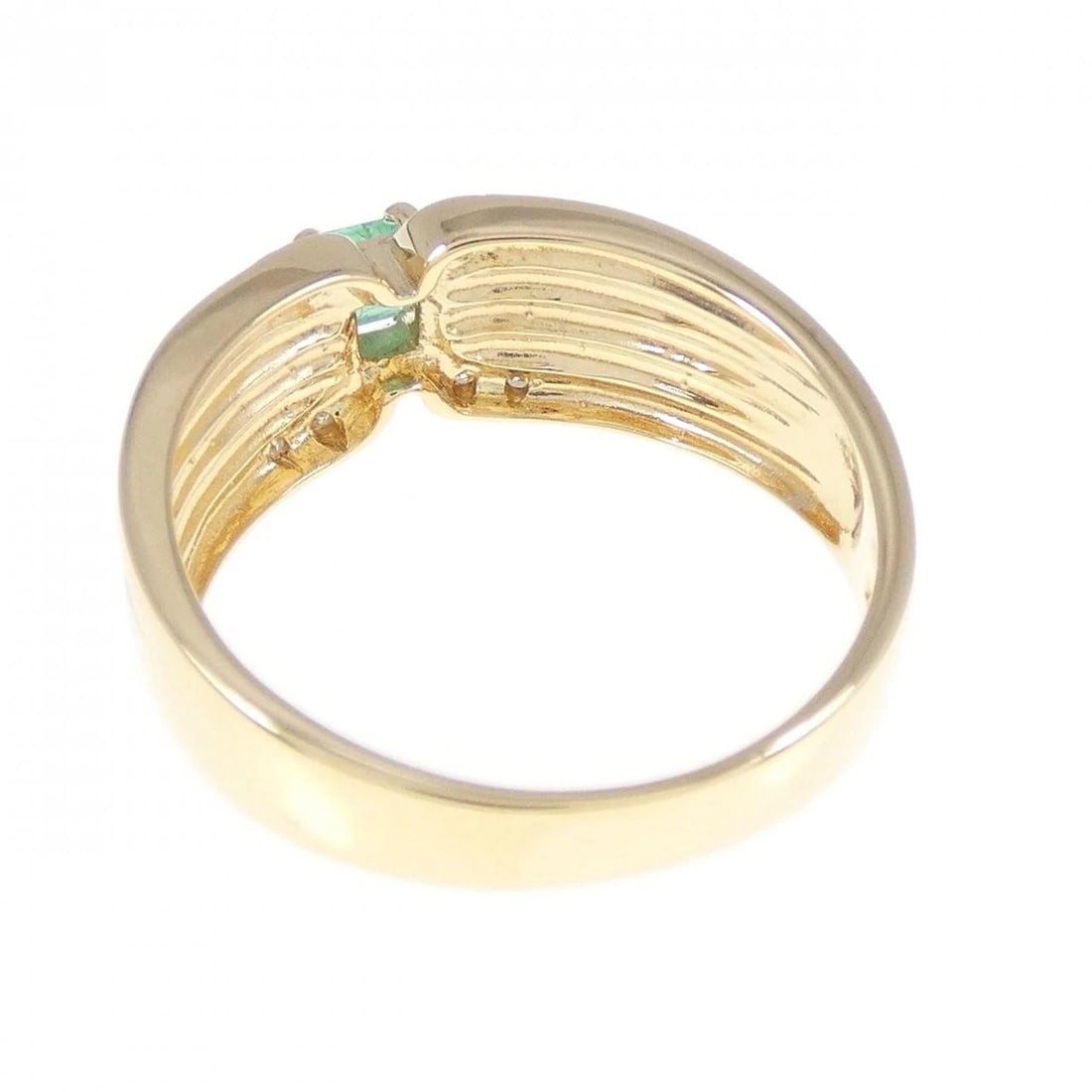 K18YG EMERALD RING - 3