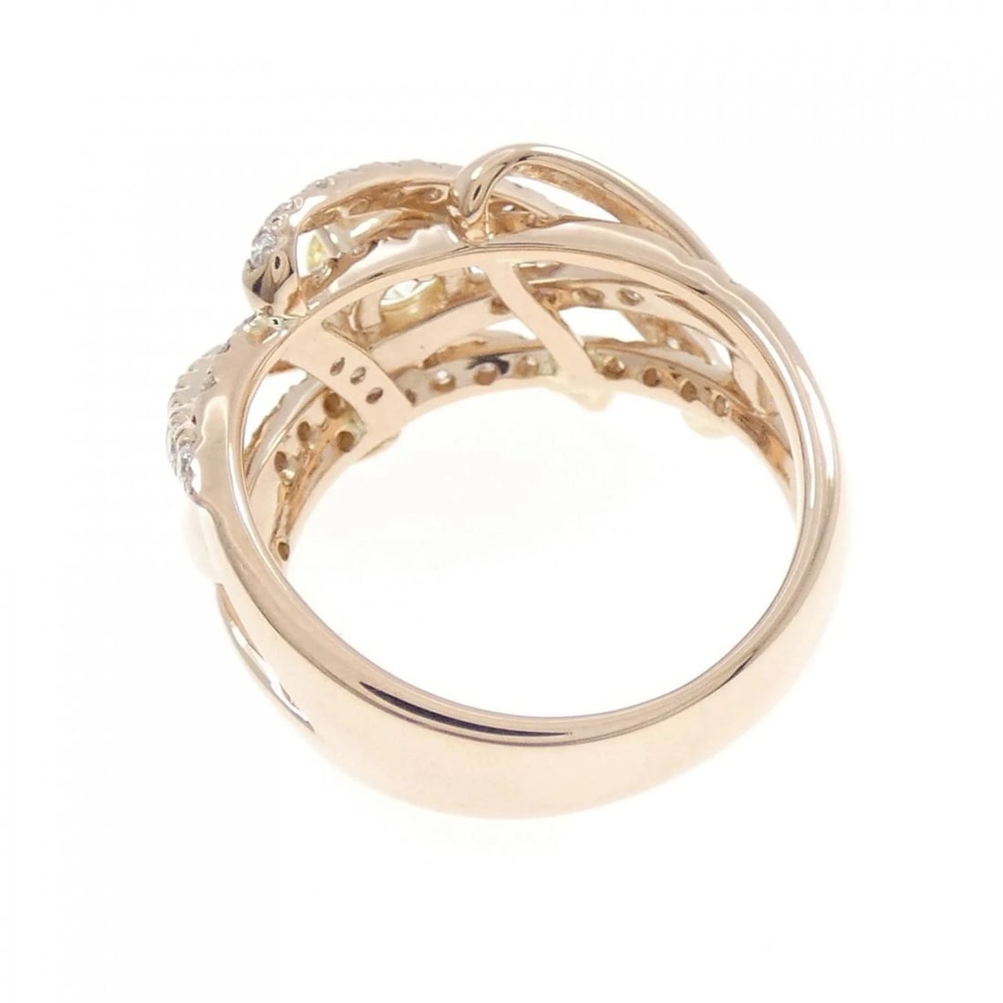K18PG DIAMOND RING: K18PG Diamond Ring Brand: Unbranded Type: Ring Material: K18 Pink Gold, Main Stone/Creation Natural Color: Pink Gold Size: 5 (US size) Accessories: None Accessories Notice: When purchasing