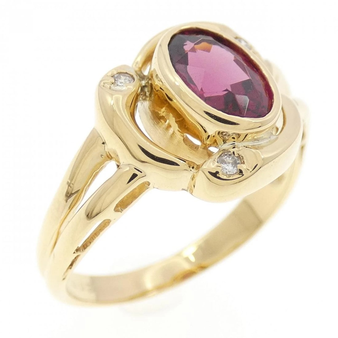 K18YG GARNET RING (1 of 3)