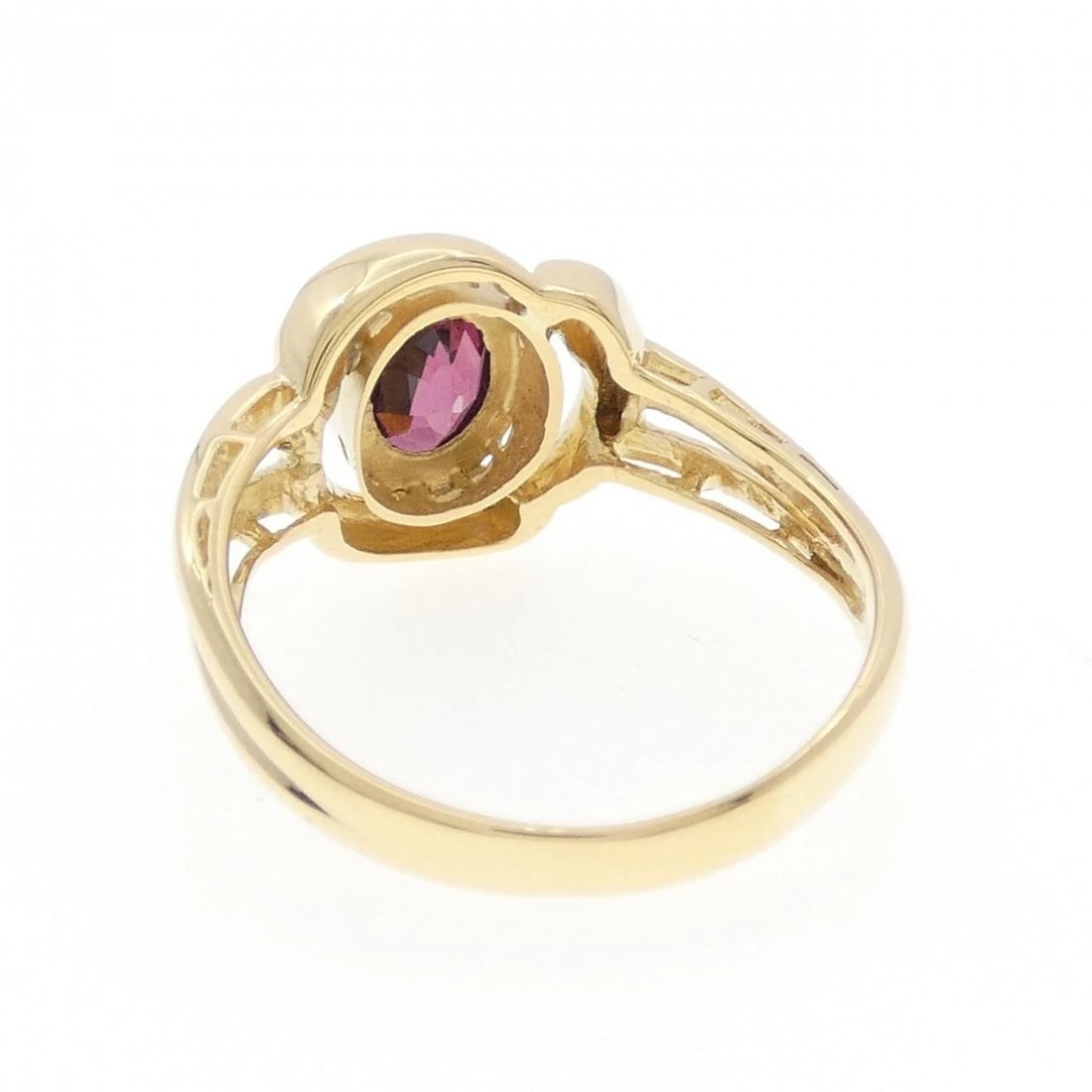 K18YG GARNET RING - 3