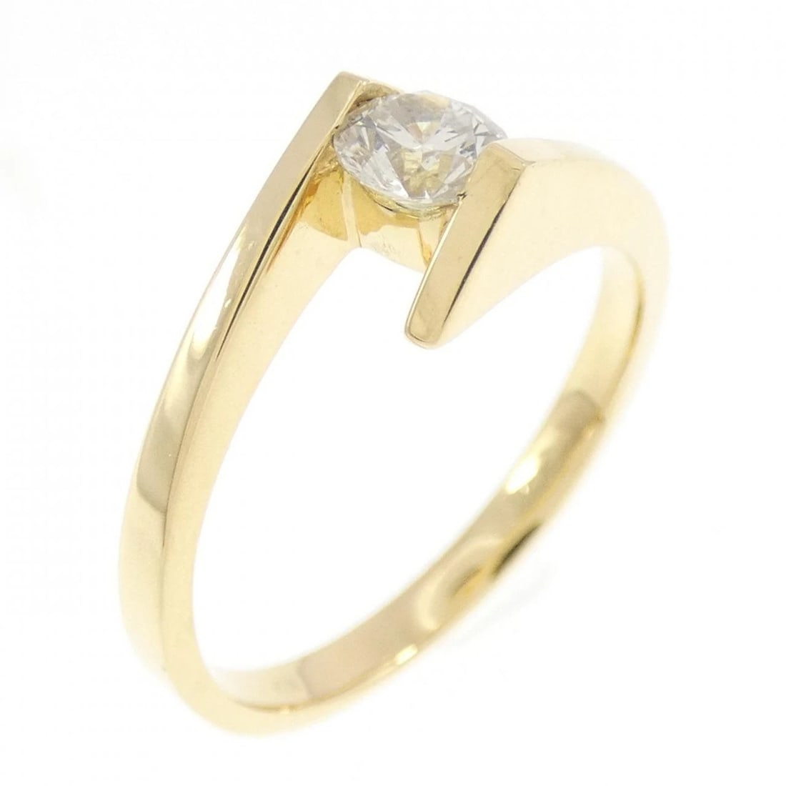 K18YG DIAMOND RING: K18YG Diamond Ring Brand: Unbranded Type: Ring Material: K18 Yellow Gold, Main Stone/Creation Natural Color: Yellow Gold Size: 4.5 (US size) Accessories: None Accessories Notice: When