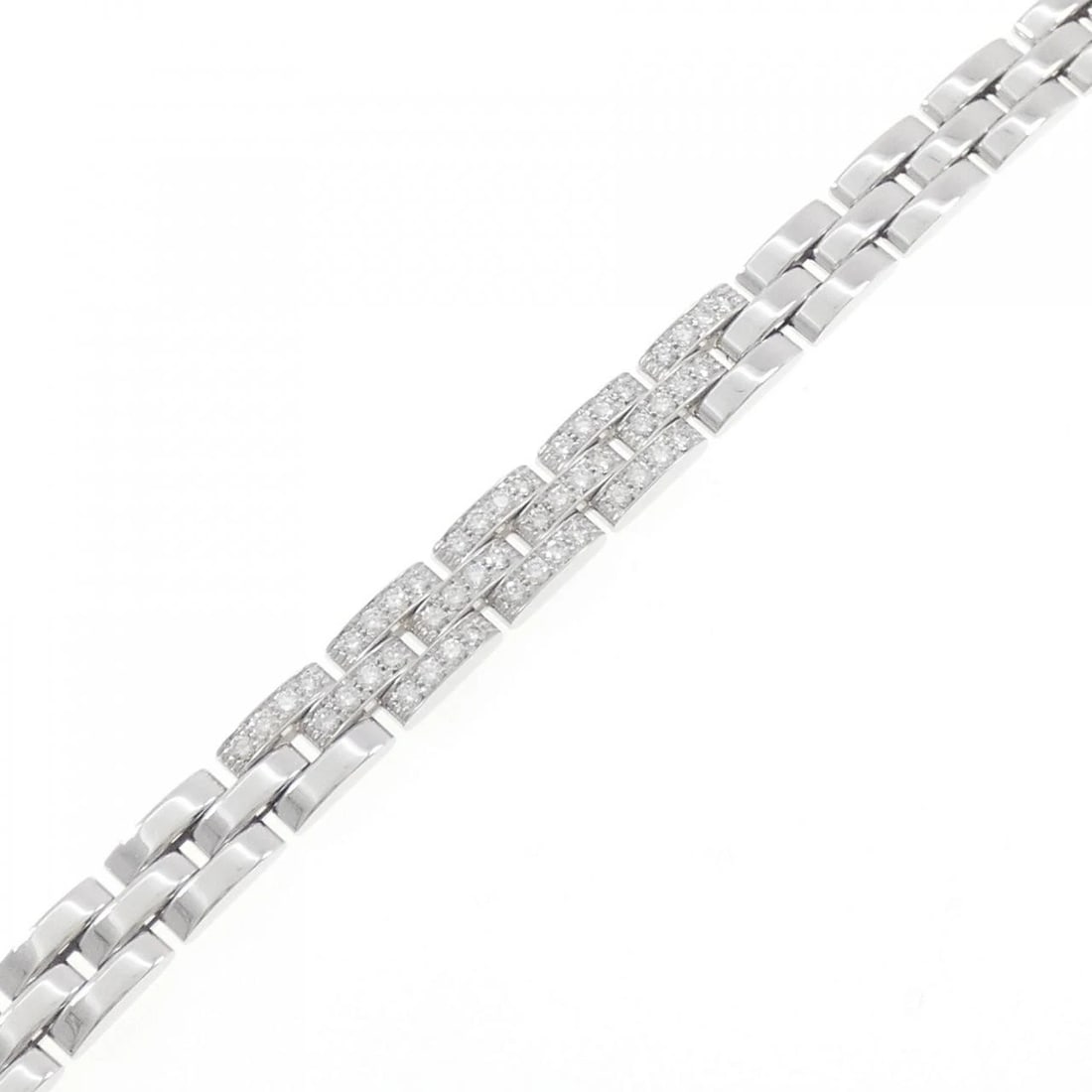 CARTIER MYON PHANTELE BRACELET: Cartier Myon Phantele Bracelet Brand: Cartier Type: Bracelet Material: 750 White Gold, Main Stone/Creation Natural Color: White Gold Size: 18cm,ActualSize Max W: 8.5mm Accessories: None