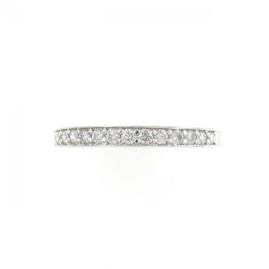 PT900 HALF ETERNITY DIAMOND RING - 2