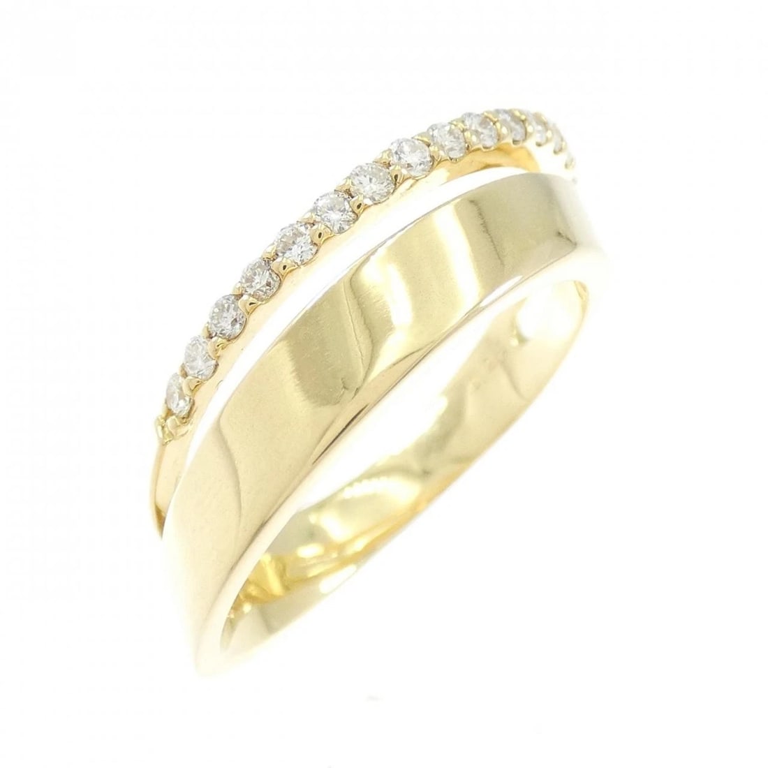 K18YG DIAMOND RING: K18YG Diamond Ring Brand: Unbranded Type: Ring Material: K18 Yellow Gold, Main Stone/Creation Natural Color: Yellow Gold Size: 6.5 (US size) Accessories: None Accessories Notice: When purc
