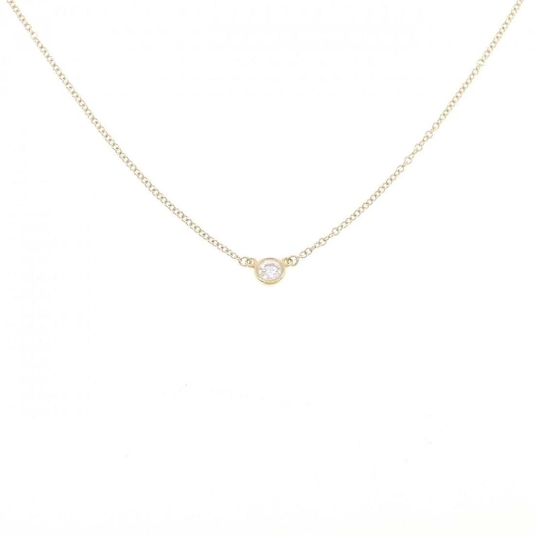 TIFFANY & CO. BY THE YARD NECKLACE: TIFFANY & Co. By the Yard Necklace Brand: TIFFANY&Co. Type: Necklace Material: 750 yellow gold, Main Stone/Creation Natural Color: Yellow Gold Size: 41cm,Actual Size Diameteraround: 4.2mm