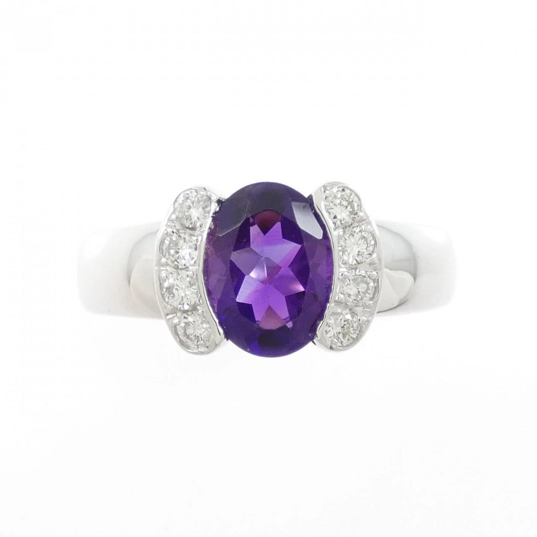 K18WG AMETHYST RING - 2