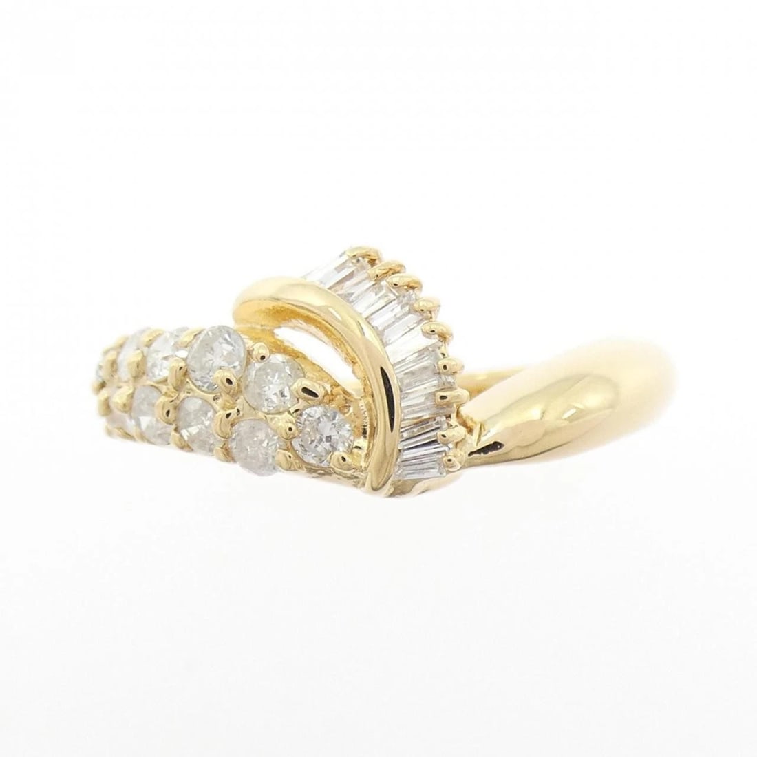 K18YG DIAMOND RING - 2