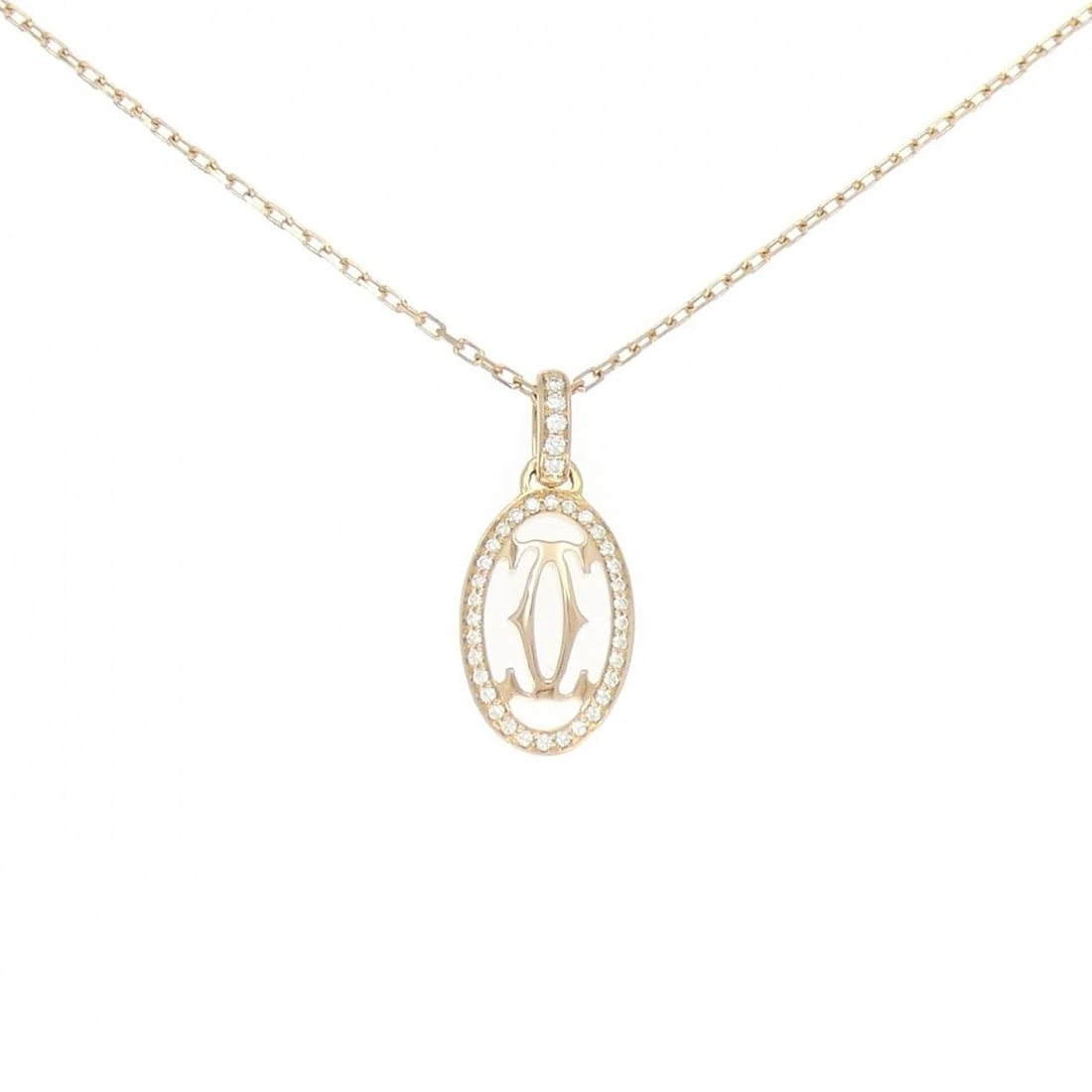 CARTIER LOGO NECKLACE: Cartier Logo Necklace Brand: Cartier Type: Necklace Material: 750 Pink Gold, Main Stone/Creation Natural Color: Pink Gold Size: 38 41cm,ActualSize Pendant top H x W: 22.6mmx10.1mm Chain Max.