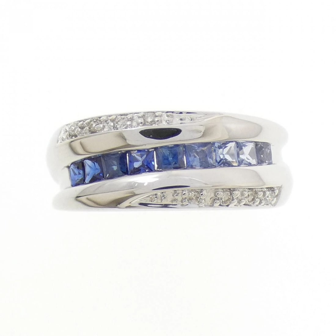 K18WG SAPPHIRE RING - 2