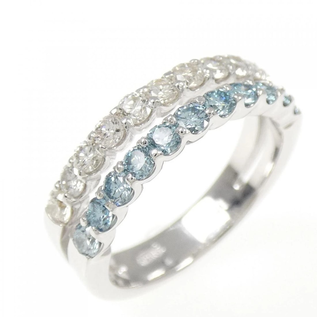 K18WG DIAMOND RING: K18WG Diamond Ring Brand: Unbranded Type: Ring Material: K18 White Gold, Main Stone/Creation Natural Color: White Gold Size: 5.5 -6 (US size) Accessories: None Accessories Notice: When