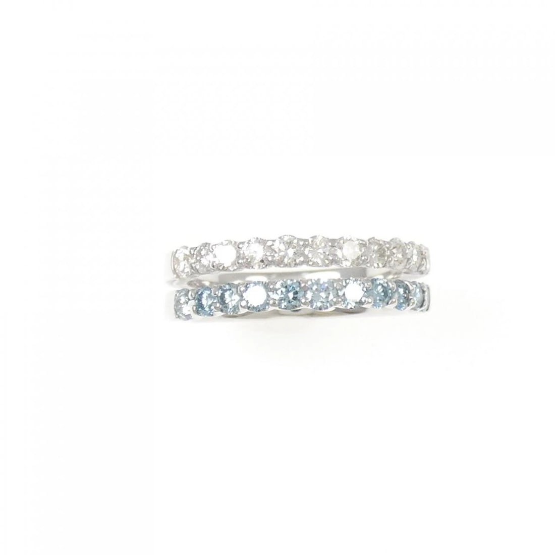 K18WG DIAMOND RING - 2