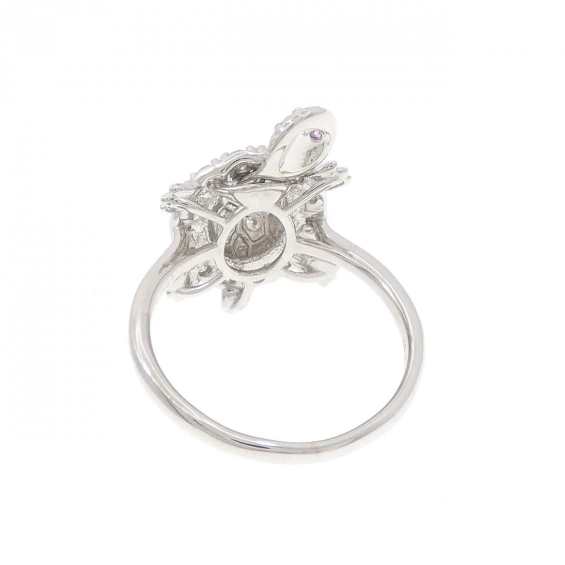 K18WG TURTLE SAPPHIRE RING - 3