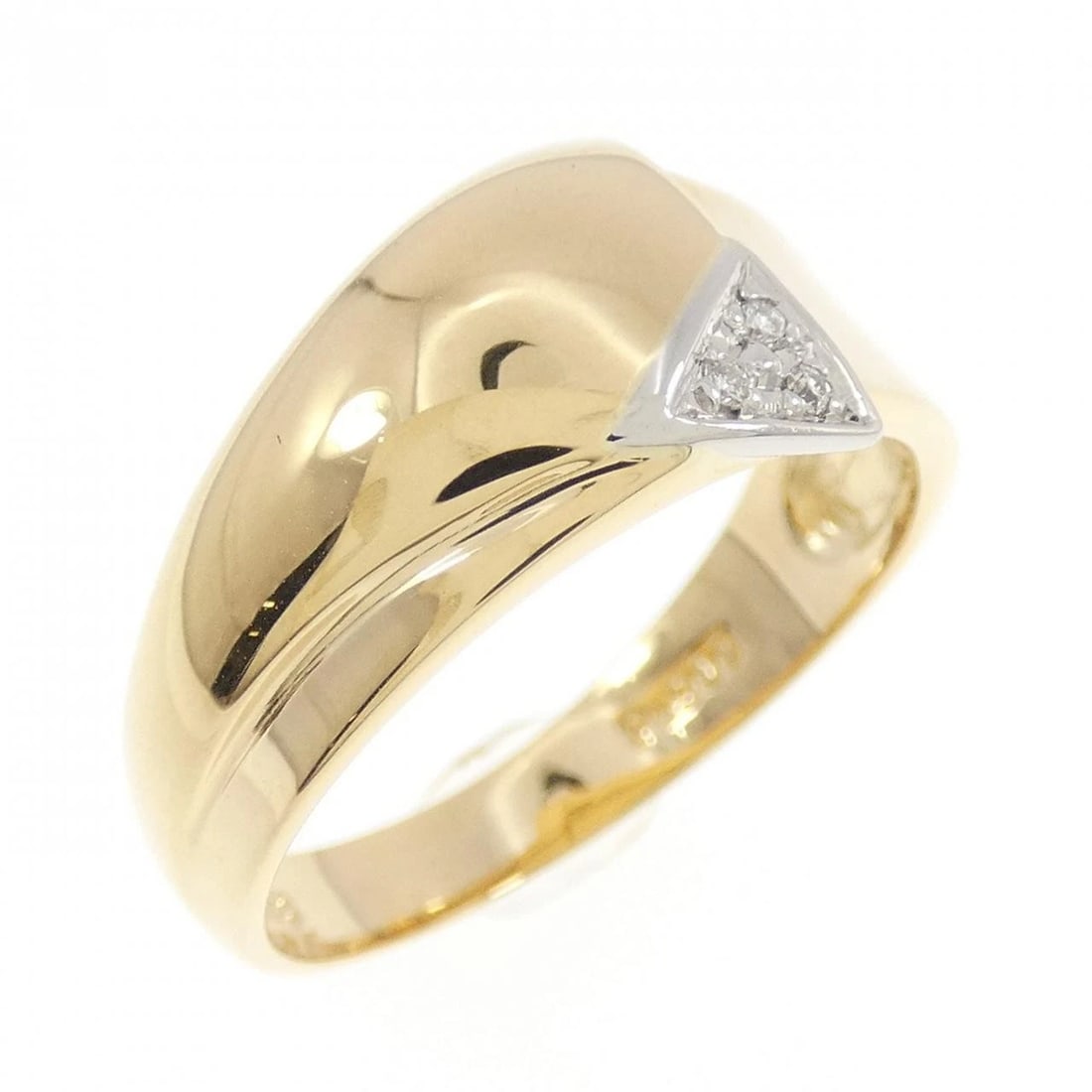 K18YG PT900 DIAMOND RING: K18YG PT900 Diamond Ring Brand: Unbranded Type: Ring Material: K18 Yellow Gold Platinum 900, Main Stone/Creation Natural Color: yellow gold Size: 6.5US Accessories: None Accessories Notice: