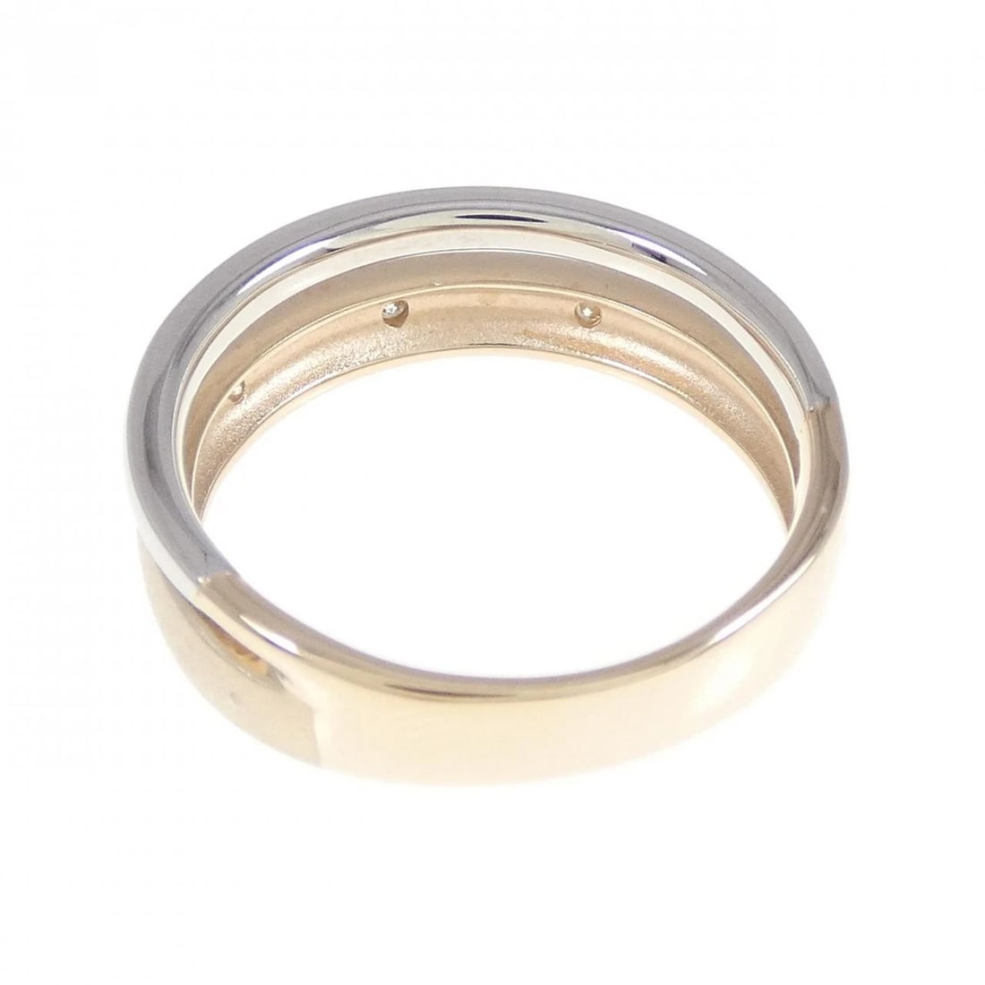 K18PG PT900 DIAMOND RING - 2