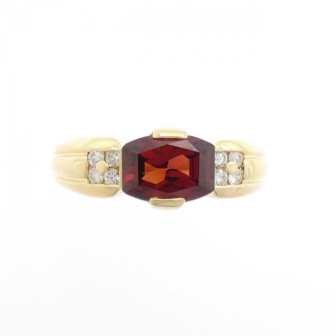 750YG GARNET RING - 2