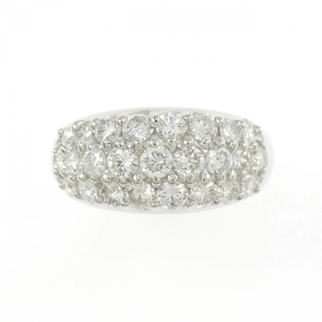 PT900 PAVE DIAMOND RING - 2