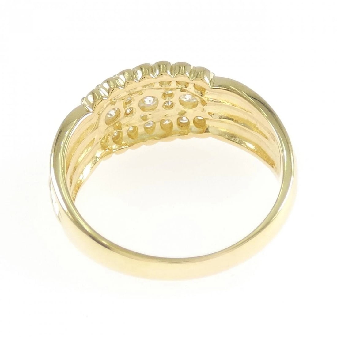 K18YG DIAMOND RING - 3