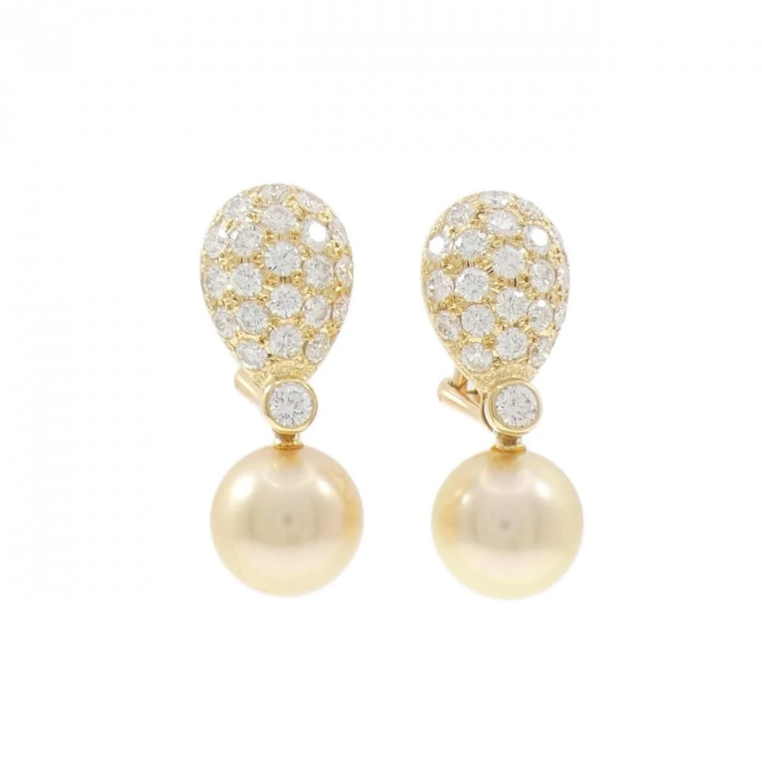 MIKIMOTO SOUTH SEA PEARL EARRINGS: MIKIMOTO South Sea Pearl Earrings Brand: MIKIMOTO Type: Earrings Material: K18 Yellow Gold, Main Stone/Creation South Sea Pearl Color: Yellow Gold Size: ActualSize HxW: 27.8mmx10.3mm 