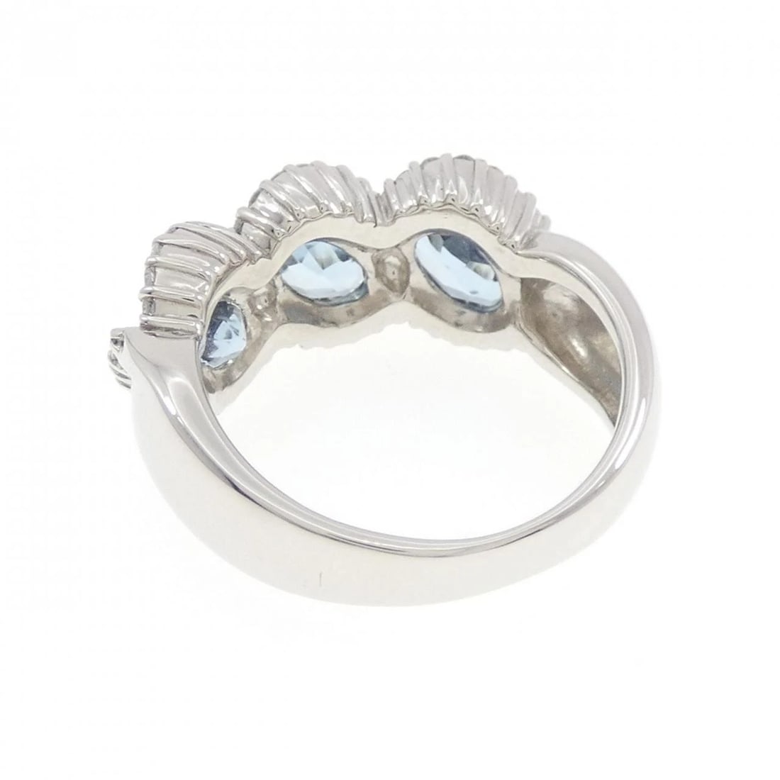 PT900 AQUAMARINE RING - 3