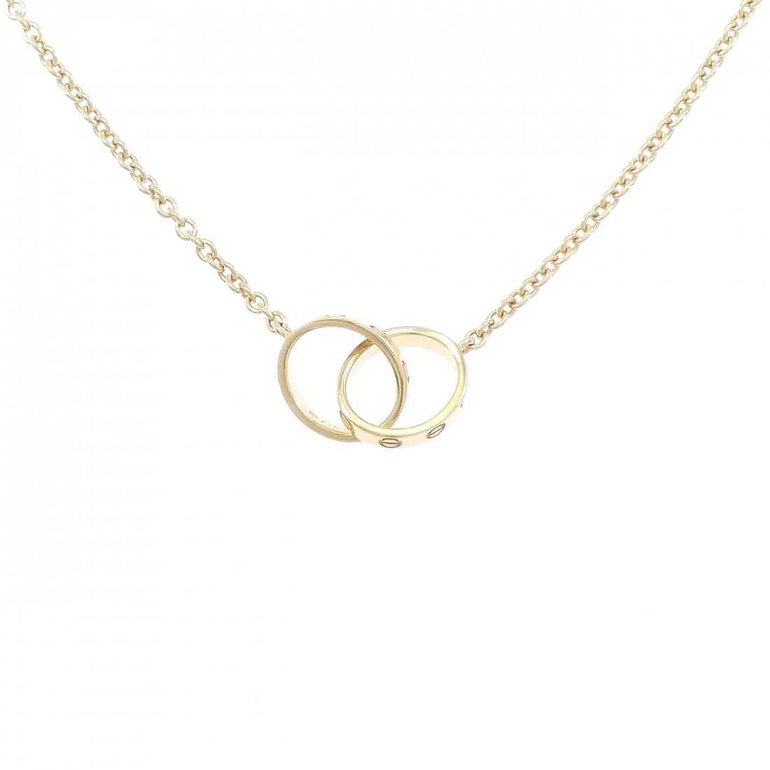 CARTIER BABY LOVE NECKLACE: Cartier Baby Love Necklace Brand: Cartier Type: Necklace Material: 750 Yellow Gold, Color: Yellow Gold Size: 44cm,ActualSize Motif Max. W: 9.5mm Chain Max. W: 1.9mm Accessories: None
