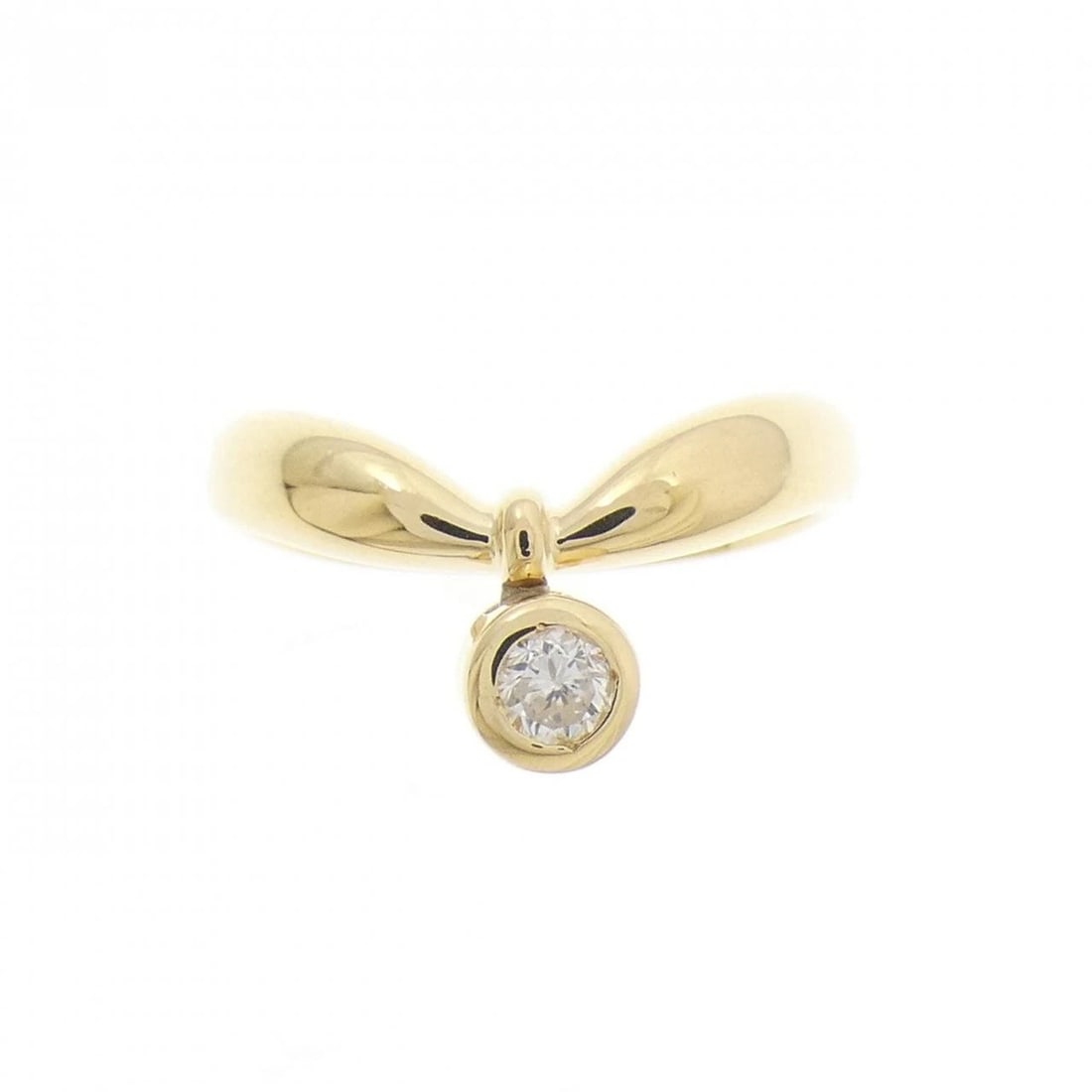 K18YG DIAMOND RING - 2