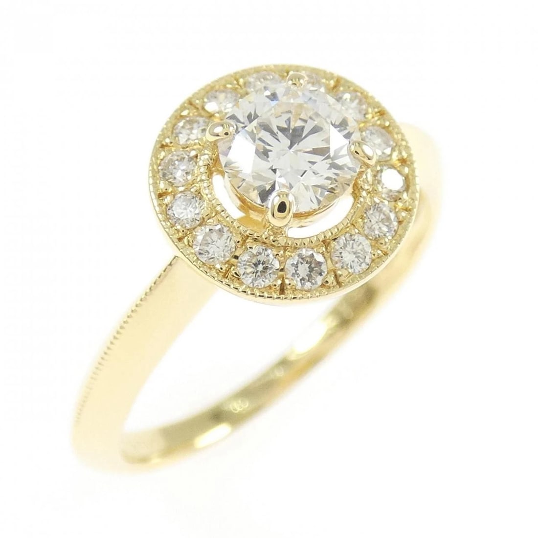 K18YG DIAMOND RING: K18YG Diamond Ring Brand: Unbranded Type: Ring Material: K18 Yellow Gold, Main Stone/Creation Natural Color: Yellow Gold Size: 6.5 (US size) Accessories: None Accessories Notice: When purc