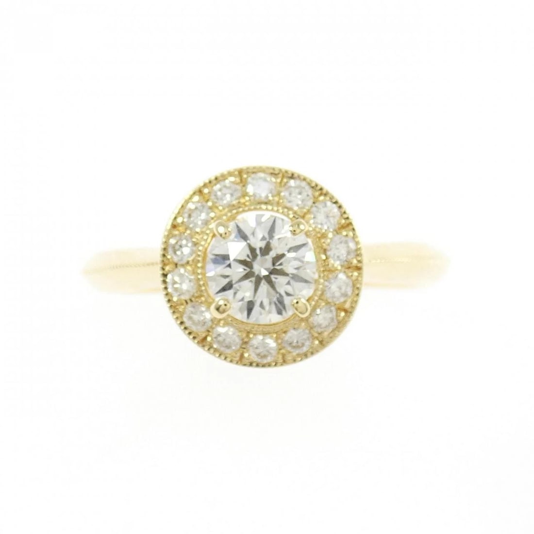 K18YG DIAMOND RING - 2