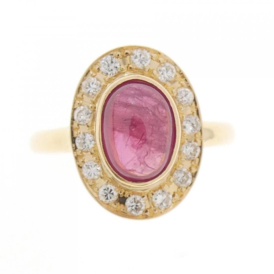 K18YG RUBY RING - 2