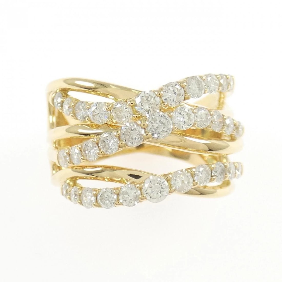 K18YG DIAMOND RING - 2