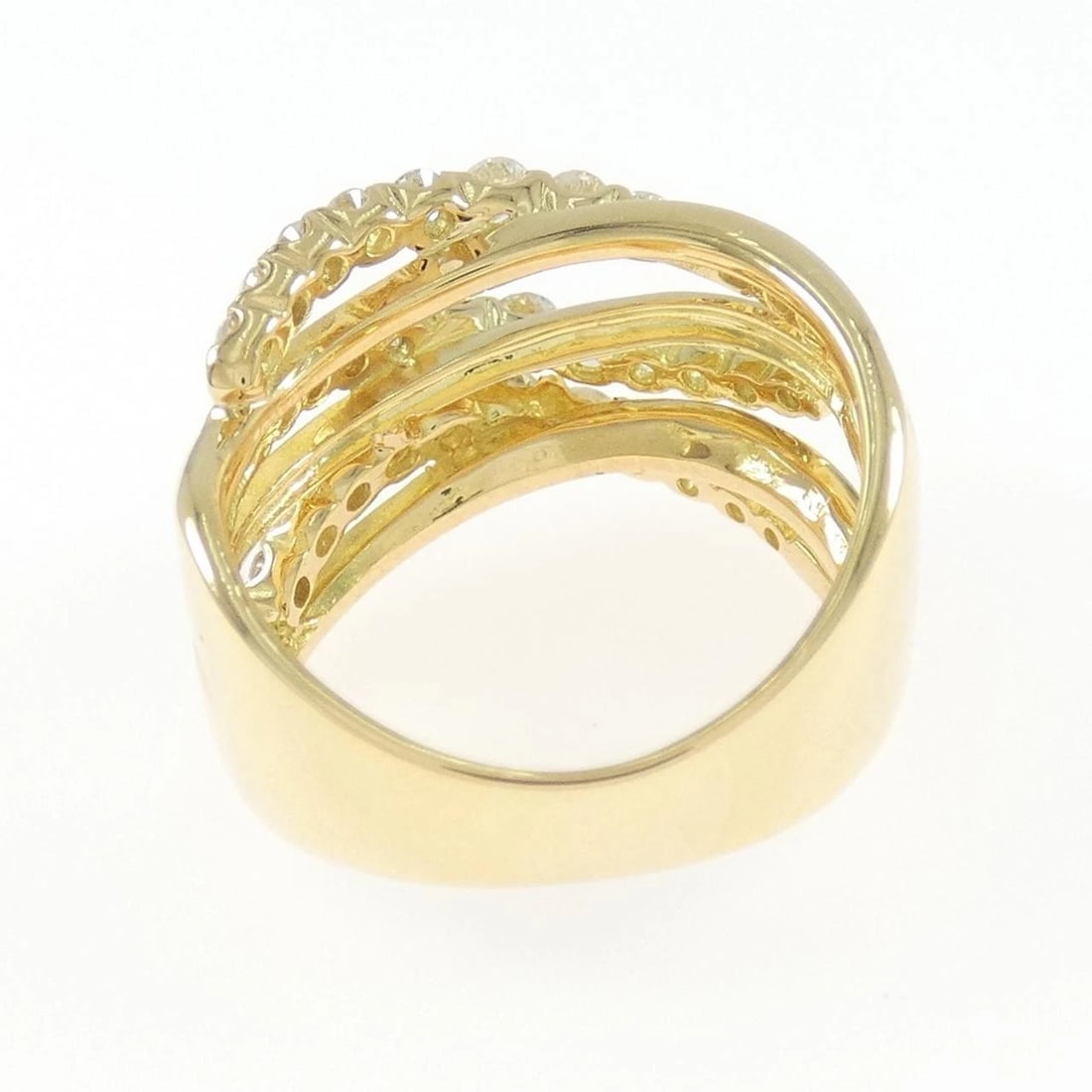 K18YG DIAMOND RING - 3