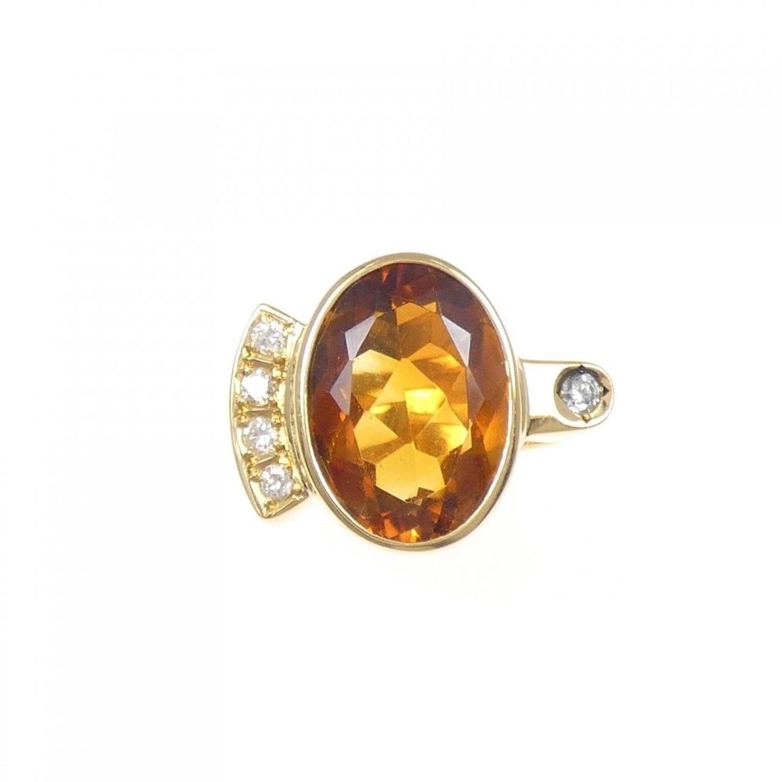 K18YG CITRINE RING - 2