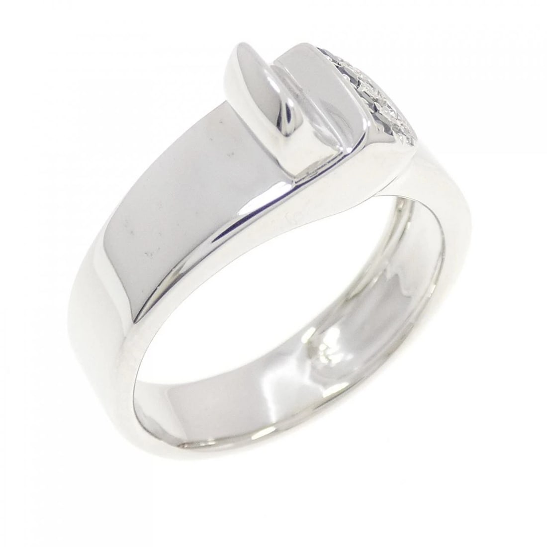 K18WG DIAMOND RING: K18WG Diamond Ring Brand: Unbranded Type: Ring Material: K18 White Gold, Main Stone/Creation Natural Color: white gold Size: 6.5-7US Accessories: None Accessories Notice: When purchasing p