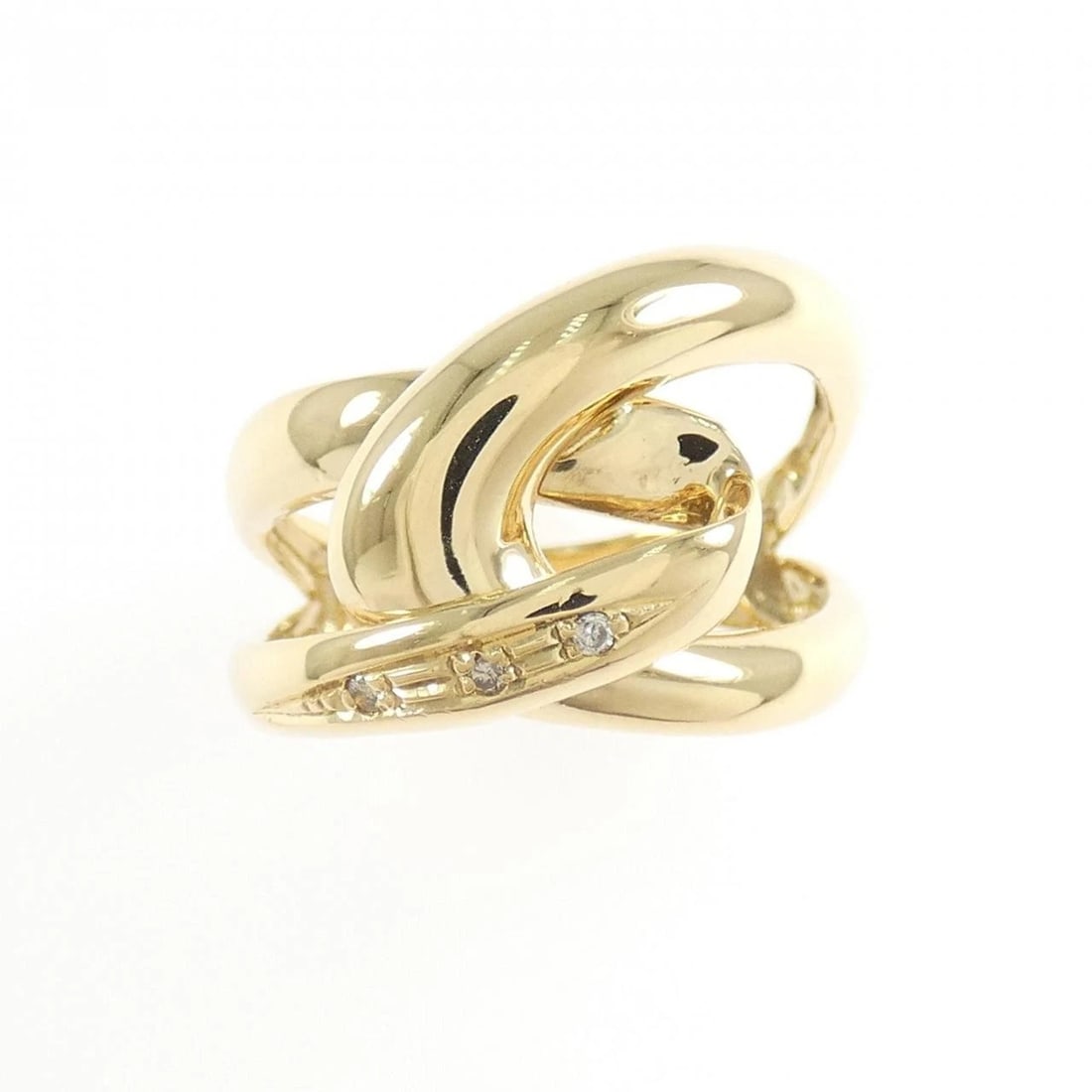 K18YG DIAMOND RING - 2