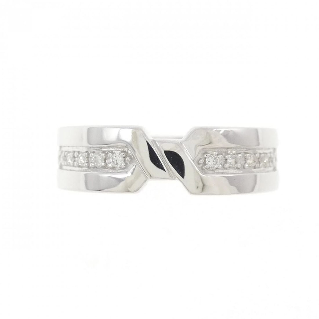 K18WG DIAMOND RING - 2