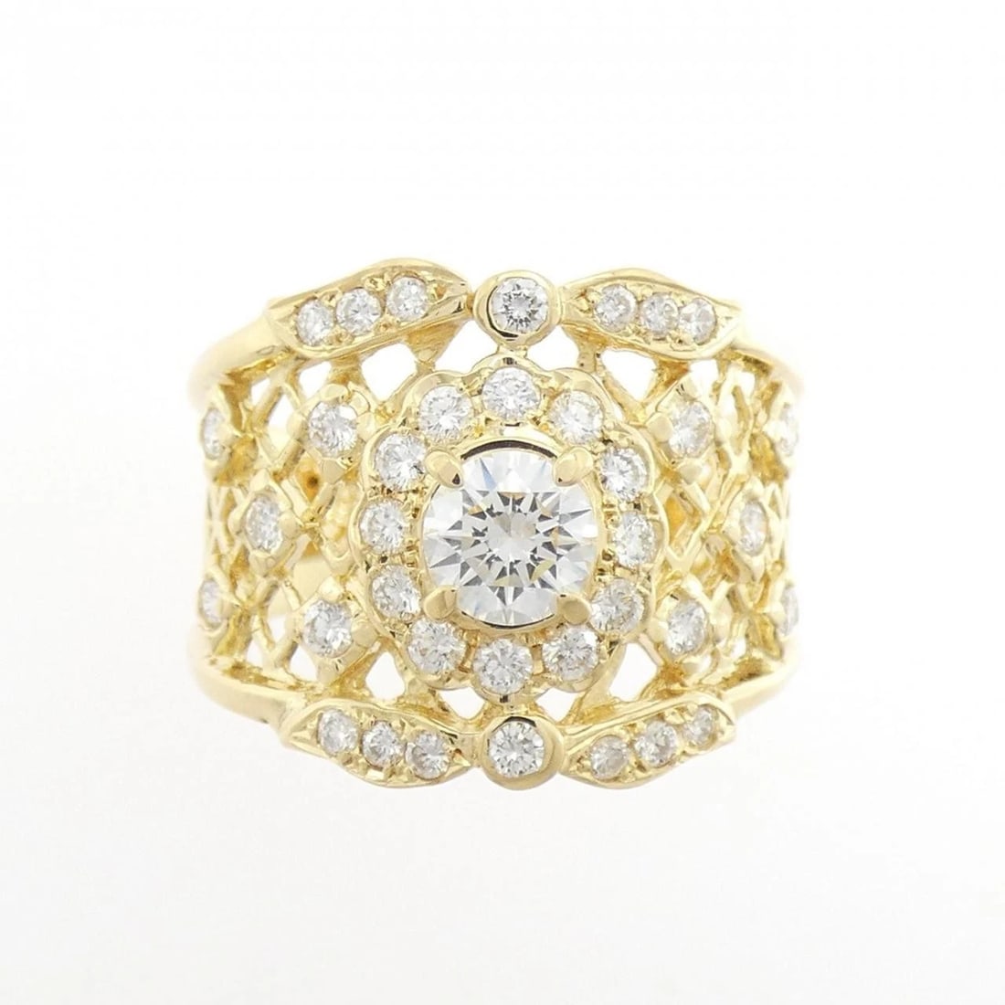 K18YG DIAMOND RING - 2
