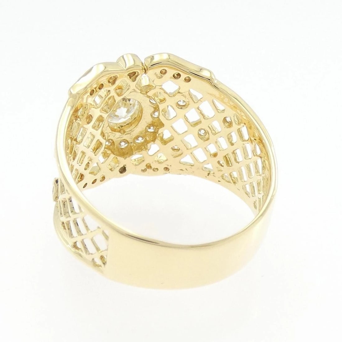 K18YG DIAMOND RING - 3