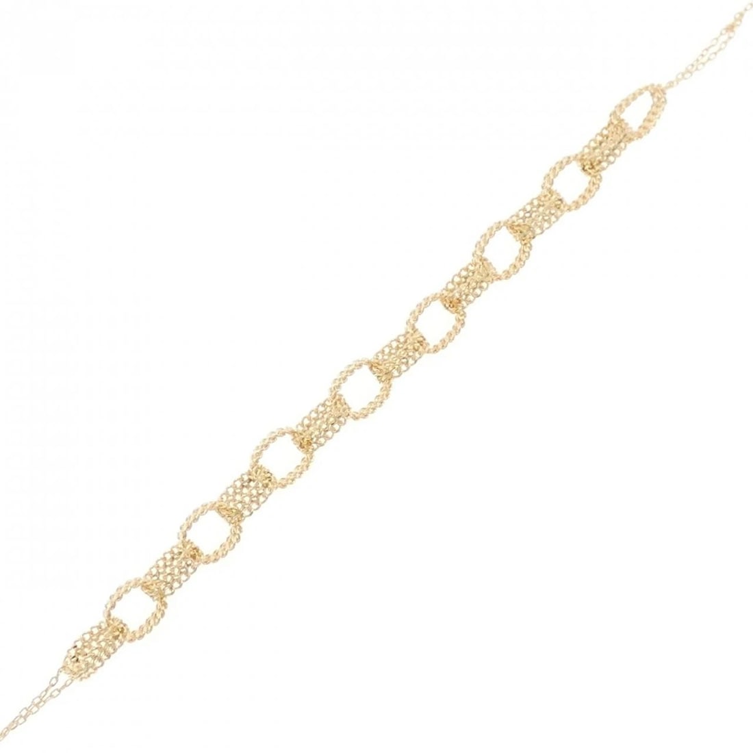 K18YG BRACELET: K18YG Bracelet Brand: Unbranded Type: Bracelet Material: K18 Yellow Gold, Color: yellow gold Size: 8.5cm ActualSizeMax W: 5.5mm Accessories: None Accessories Notice: When purchasing pre-owned