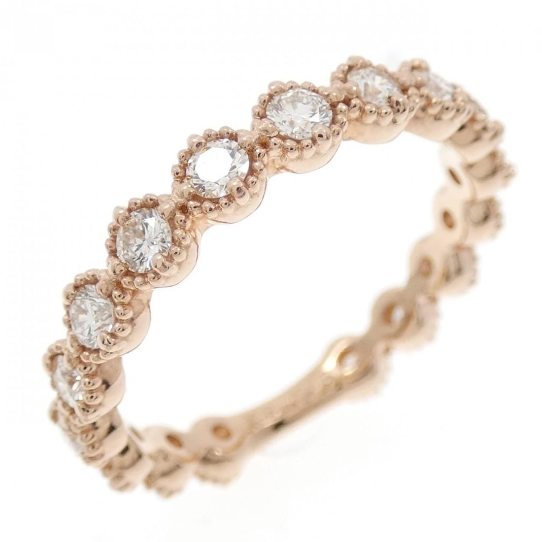 K18PG DIAMOND RING: K18PG Diamond Ring Brand: Unbranded Type: Ring Material: K18 Pink Gold, Main Stone/Creation Natural Color: Pink Gold Size: 6-6.5 (US size) Accessories: None Accessories Notice: When