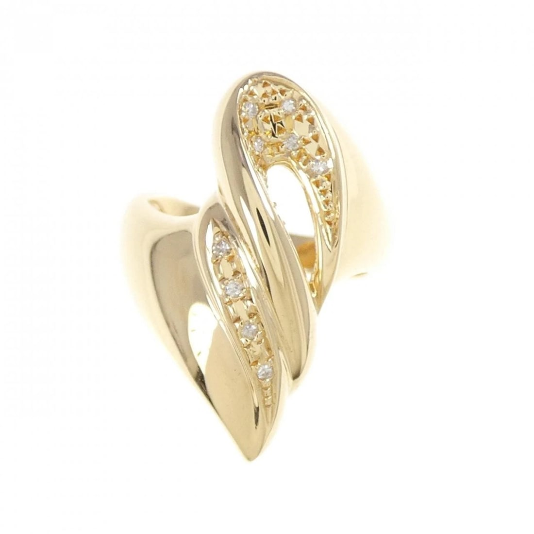 K18YG DIAMOND RING - 2