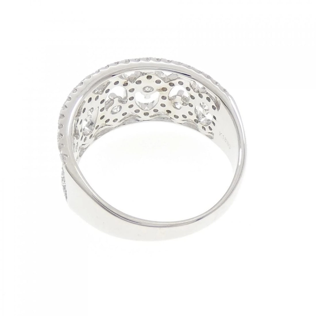 K18WG DIAMOND RING - 2
