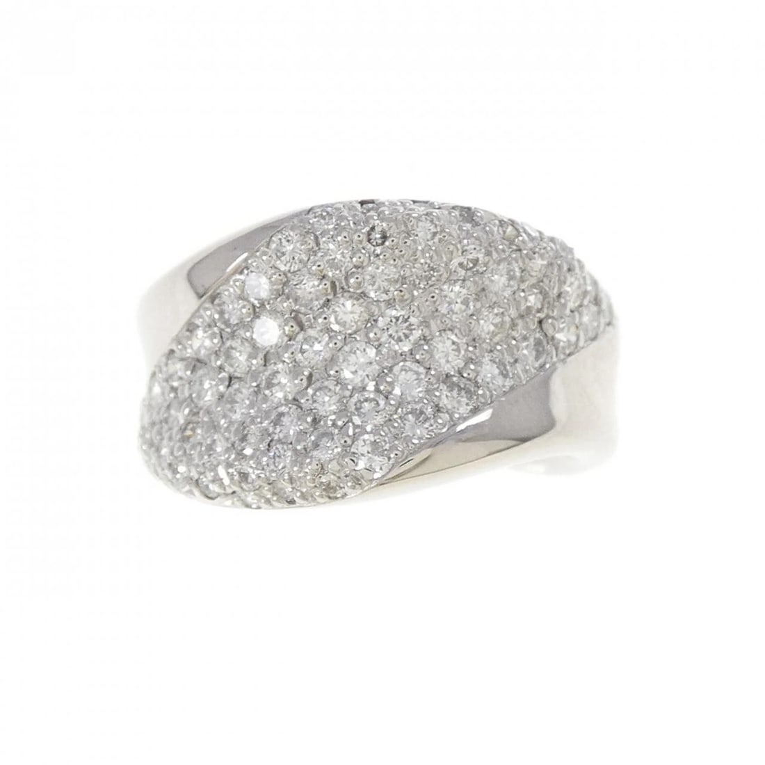 PT900 PAVE DIAMOND RING - 2