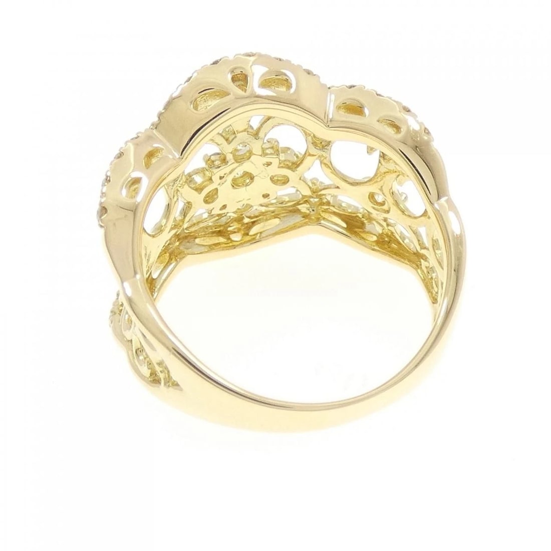 K18YG DIAMOND RING: K18YG Diamond Ring Brand: Unbranded Type: Ring Material: K18 Yellow Gold, Main Stone/Creation Natural Color: Yellow Gold Size: 5 (US size) Accessories: None Accessories Notice: When