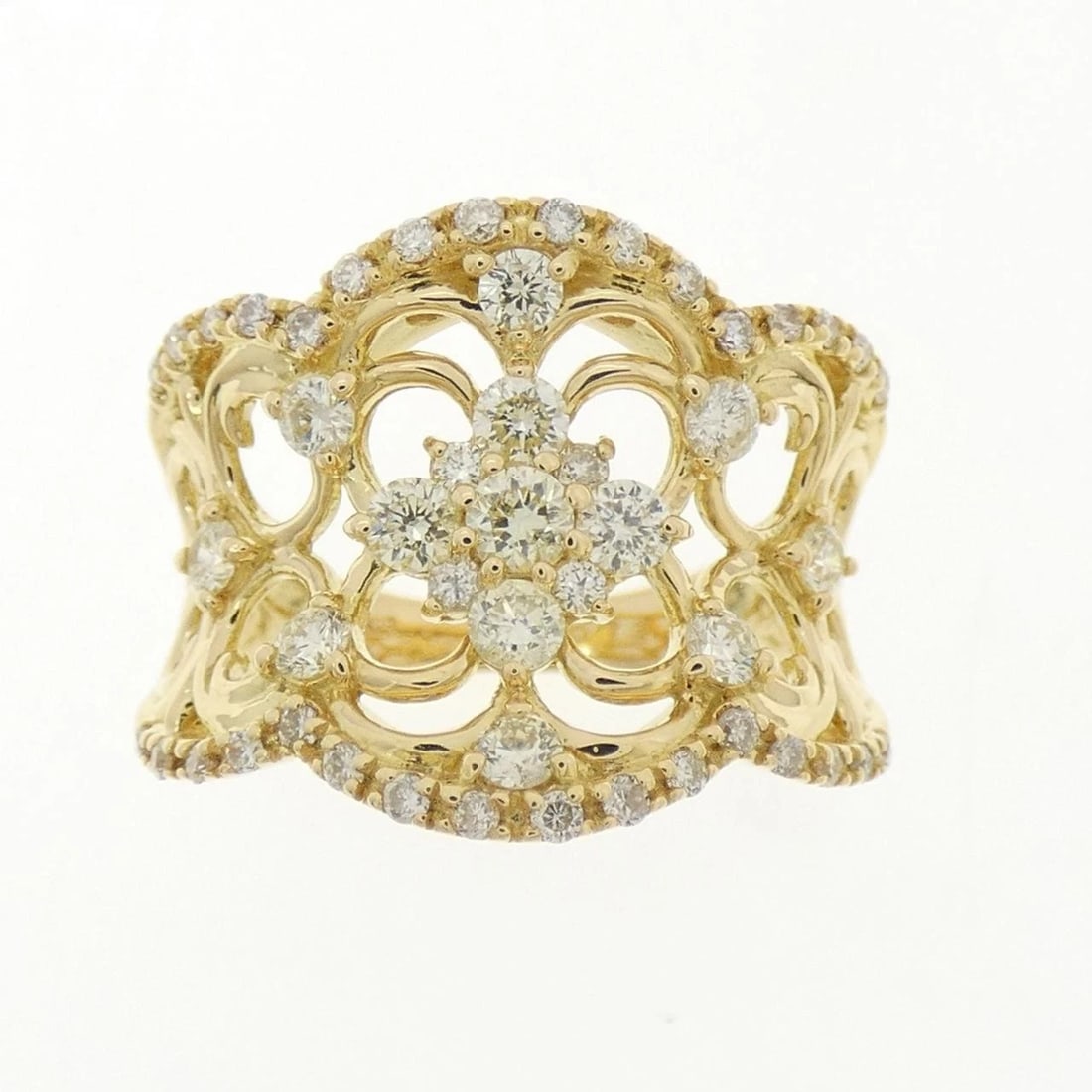 K18YG DIAMOND RING - 2
