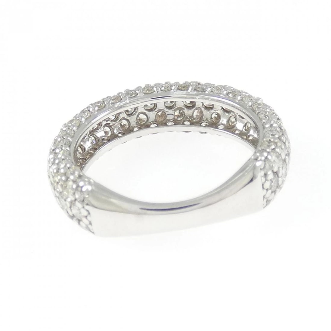K18WG PAVE DIAMOND RING - 3