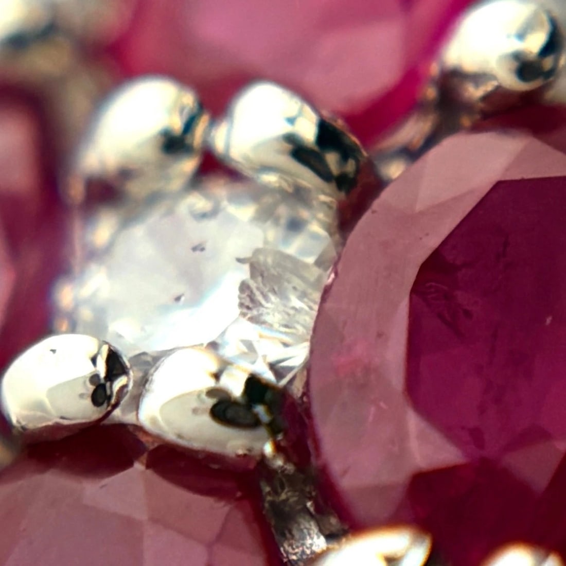 RUBY DESIGN RING PLATINUM MELEE - 4