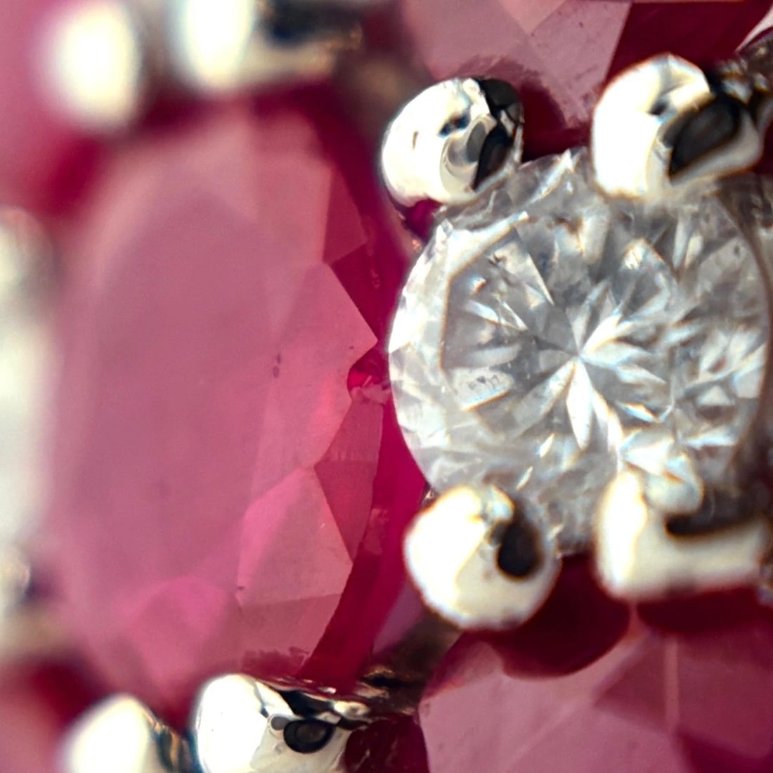 RUBY DESIGN RING PLATINUM MELEE - 5