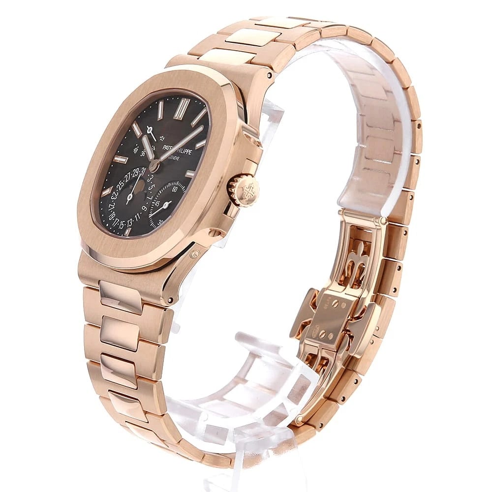 PATEK PHILIPPE NAUTILUS MOONPHASE SECOND HAND WRIST WATCH - 2