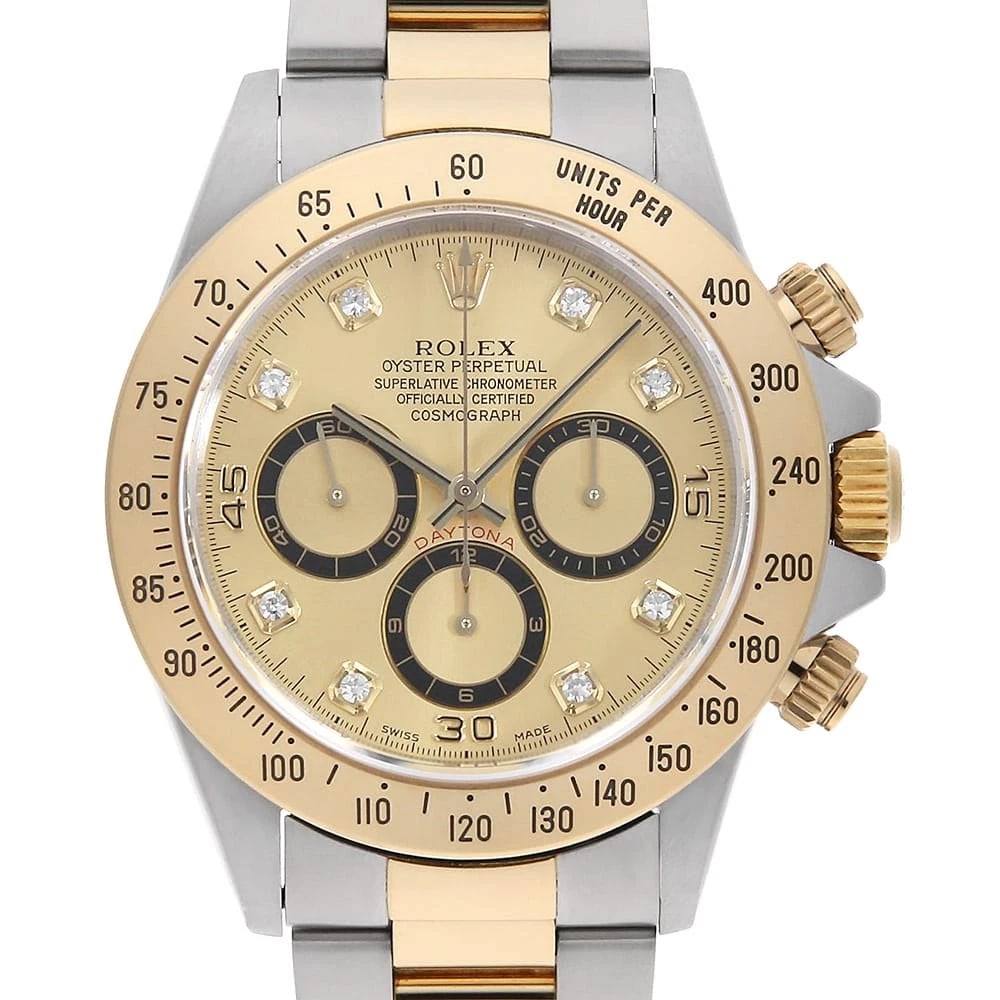 ROLEX COSMOGRAPH DAYTONA 8P DIAMOND CHAMPAGNE WRIST WATCH (1 of 6)